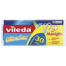 Ultrasac Maniglie - 20 sacchi per l'immondizia da 30 litri