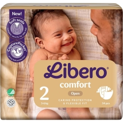 Newborn Nappies Size 2 (3-6 Kg) 34 Nappies