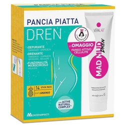 Pancia Piatta Dren 14 sachets pineapple taste + Mad mud dren 100 ml