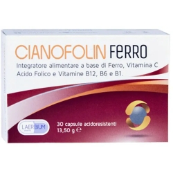 Cianofolin Ferro - iron supplement 30 capsules