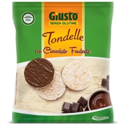 Giusto tondelle con cioccolato fondente - snack senza glutine 60 g