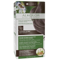Alkolor - Tinta per Capelli Permanente n 3.0 Castano Scuro