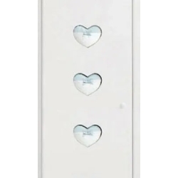 Set 3 Padded Hearts for Blue Wardrobe