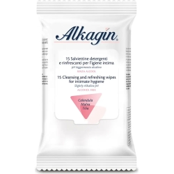 Alkagin - 15 Cleansing and refreshing wipes
