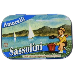 Sassolini - sugarcoated soft liquorice flavoured with anise 40 G