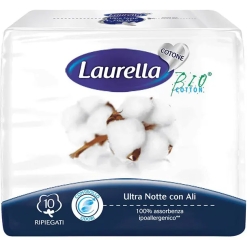 Cotone ultra - 10 Sanitary napkins for the night with wings