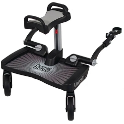 Buggyboard Maxi - Universal Footboard for Stroller with Gray Seat
