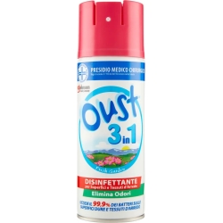Oust 3 In 1 Disinfectant spray for surfaces and fabrics 400Ml garden fresh
