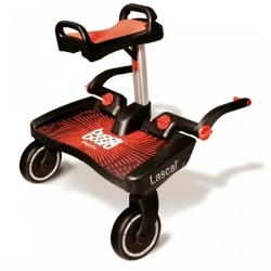 Buggyboard Maxi - Pedana Universale Per Passeggino Con Sedile Rosso