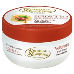 Bath Sugar - 3 in 1 Velvety Scrub with Macadamia Oil 250 ml