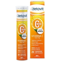 Zetavit C 1000 - 20 effervescent tablets with orange flavor