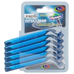 Super 2 cream - 5 + 1 Disposable razors