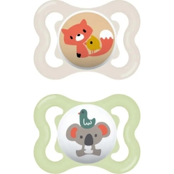 Air - 2 silicone soother 2- 6 m neutral color