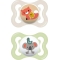 Air - 2 silicone soother 2- 6 m neutral color