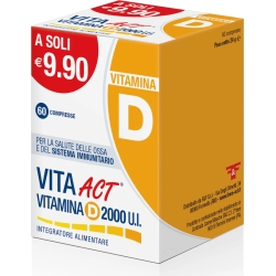 Vita Act Vitamina D 2000 U.I - Vitamin D Supplement 60 Tablets
