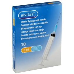 10 Syringes of 5 ml Needle G23