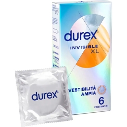 Invisible Xl - 6 extra thin and extra large condoms