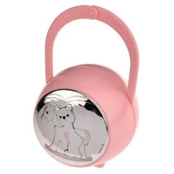 Bear - Pink Soother Holder