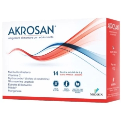 Akrosan - joint health supplement 14 sachets orange and ginger flavor