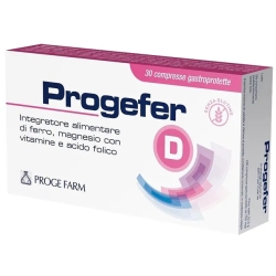 Progefer D - Iron and vitamin supplement 30 tablets