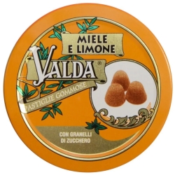 Honey and lemon - Gummy pads with sugar grain 50 g