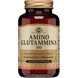 Amino Glutamina 500 - L-glutamine supplement 50 capsules