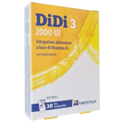 Didi 3 2000 Ui Vitamin D3 supplement 30 Orodispersible Films