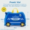 ride-on suitcase Police car blue