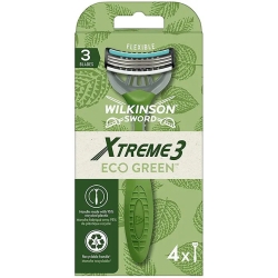 Extreme 3 Eco green - Men's razor with 4 spare heads