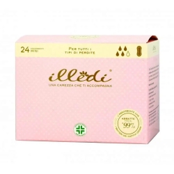 24 Mini sanitary napkins in non-woven fabric 230 mm