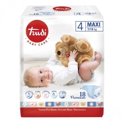 Baby care 4 Maxi - 18 baby diapers 7/18 Kg