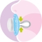 Original - 2 Soothers with silicone teat 6m + in assorted color feminine