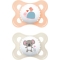Original - 2 Soothers with silicone teat 2-6m+ in assorted color