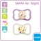 Air Night - 2 Silicone pacifiers 6m+ pink color