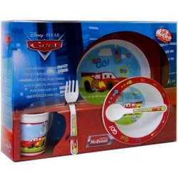 Cars Pappa Set - Plate, Bowl, Cup, Spoon and Fork