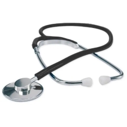 Logiko Dm130n - Flat head stethoscope in anodized aluminum color black