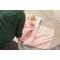 Penny penguin - bath towel for newborn pink color