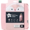 Penny penguin - bath towel for newborn pink color