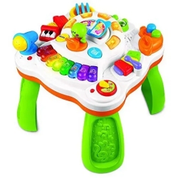 Musical activity table with lights and sounds
