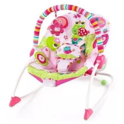 Baby Rocker Rasberry Garden - vibrating baby bouncer