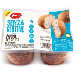 Panini morbidi - Soft rolls with gluten-free sourdough 4 x 50 g
