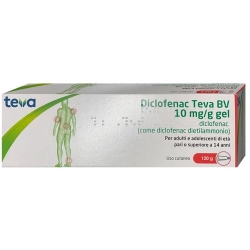 Diclofenac Teva Bv 10 mg/g - Gel for joint and muscle pain 120 G