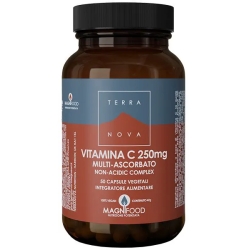 Vitamina C 250 mg Multi-Ascorbato Non-Acidic Complex - 50 capsules
