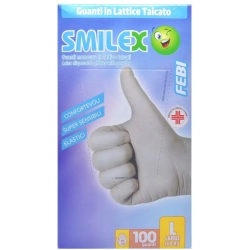 Smilex Febi 100 latex gloves size L