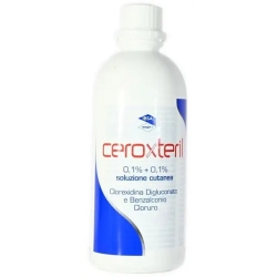 Ceroxteril 0,1%+0,1% - disinfectant skin solution 200 ml
