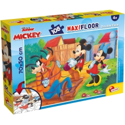 Mickey and Friends Floor 108 Pieces Double-Face Puzzle 70x50 cm
