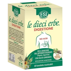 The Ten Herbs Digestion No Acid - Antacid Supplement 60 Tablets