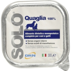 Solo Quail Allergotest - Complementary feed for dogs and cats 300 g