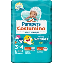 Il costumino - 11 Waterproof size 3 (6-11 kg) diapers