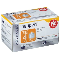 Insupen Advanced - 100 needles 33G of 4 mm for pen injectors